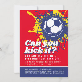 サッカーの赤い誕生日パーティーをキックできるか 招待状