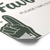 サッカーの赤ちゃんシャワーが好き ポスター (角)