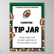 サッカーの赤ちゃんシャワーのサイン