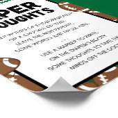 サッカーの赤ちゃんシャワーのサイン ポスター (角)