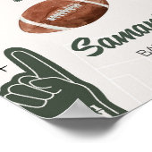 サッカーの赤ちゃんシャワーへようこそ ポスター (角)