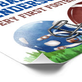 サッカーの赤ちゃんシャワーをサインして下さい フォトプリント            (角)