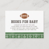 サッカーの赤ちゃんシャワーベビー エンクロージャーカード (正面)