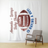 サッカーの赤ちゃんシャワー背景 タペストリー (インサイチュ)