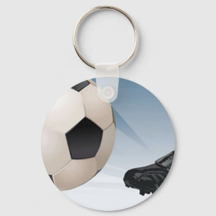 サッカーの蹴り キーホルダー