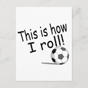 サッカーの転がこと ポストカード