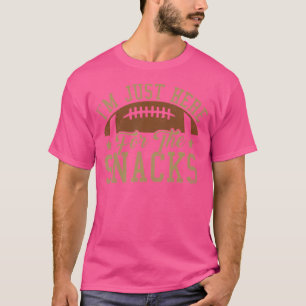 サッカーの軽食を食べに来たおもしろい Tシャツ
