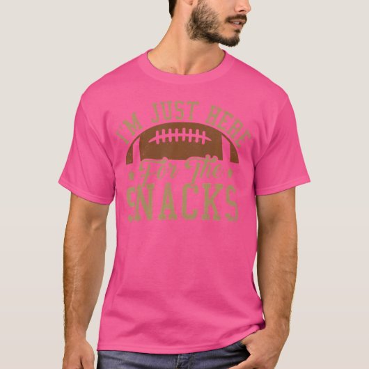 サッカーの軽食を食べに来たおもしろい Tシャツ (正面)