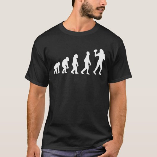 サッカーの進化 Tシャツ (正面)