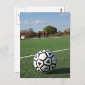 サッカーの遠近感 ポストカード (正面/裏面)