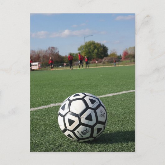 サッカーの遠近感 ポストカード (正面)