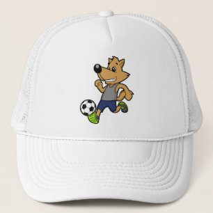 サッカーの選手として犬 キャップ