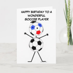 サッカーの選手の誕生日 カード