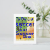 サッカーの郵便はがき ポストカード (スタンド正面)