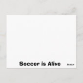 サッカーの郵便はがき ポストカード (裏面)