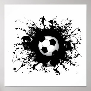 サッカーの都市スタイル ポスター