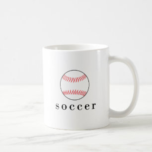 サッカーの野球のおもしろいで笑わされるなスポーツのTシャツ コーヒーマグカップ
