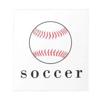 サッカーの野球 楽しい ユーモラス スポーツTシャツ ノートパッド