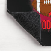 サッカーの闘血血液がん認識度男性女性R マウスパッド (コーナー)