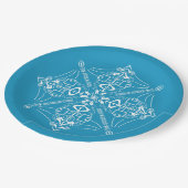 サッカーの隠された言葉に気を取られる ペーパープレート (アングル)