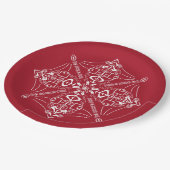 サッカーの隠された言葉に気を取られる ペーパープレート (アングル)