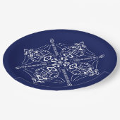 サッカーの隠された言葉に気を取られる ペーパープレート (アングル)