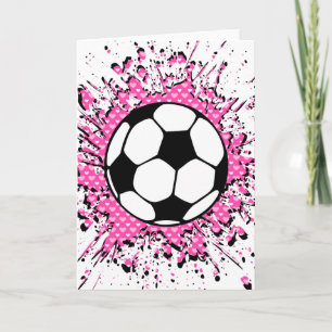 サッカーの飛び散り カード