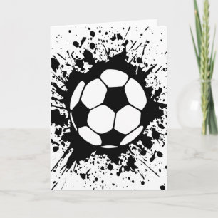サッカーの飛び散り カード