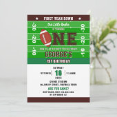 サッカーの1年連続1回目の誕生日ゲーム 招待状 (スタンド正面)