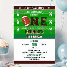 サッカーの1年連続1回目の誕生日ゲーム 招待状