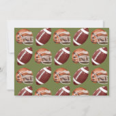 サッカーの2年連続フォトバースデーパーティー 招待状 (裏面)