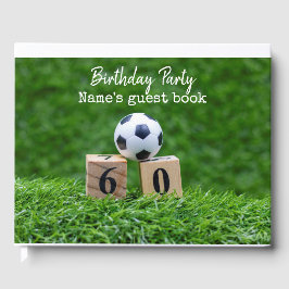 サッカーの60歳の誕生日でボールと60位 ゲストブック