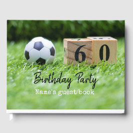 サッカーの60歳の誕生日でボールと60g ゲストブック
