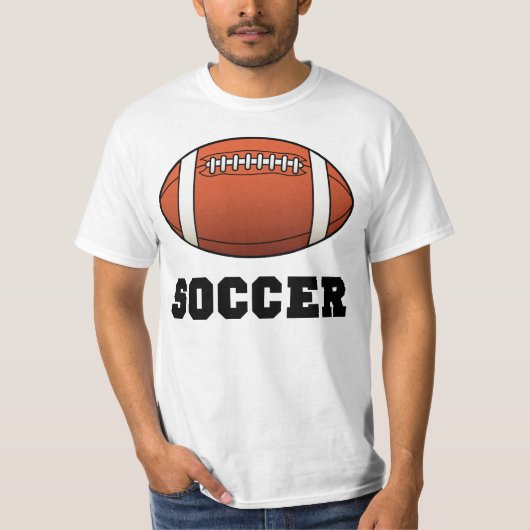 サッカーのFutbol Futballのフットボール Tシャツ (正面)