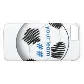 サッカーのiPhone 7の箱を個人化して下さい Case-Mate iPhoneケース (裏面(横))