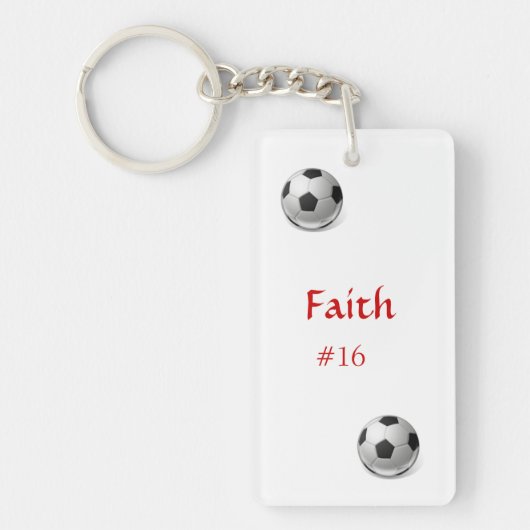 サッカーのkeychain キーホルダー (正面)
