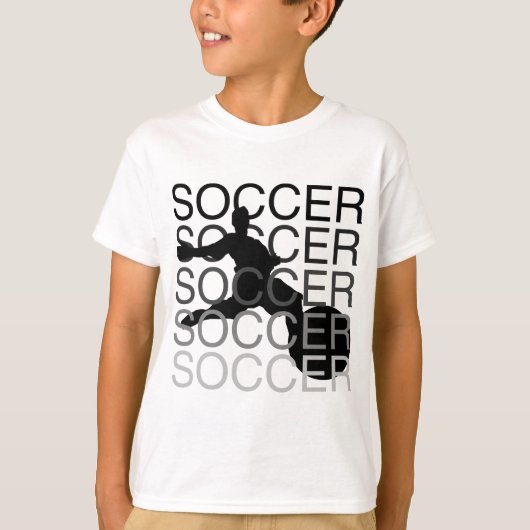 サッカーのTシャツおよびギフト Tシャツ (正面)