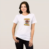サッカーのtシャツが大好きな少年 トライブレンドTシャツ (正面全面)