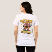サッカーのtシャツが大好きな少年 トライブレンドTシャツ (裏面全面)