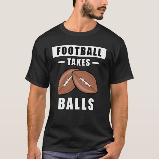 サッカーはボールを取るおもしろい- Tシャツ (正面)