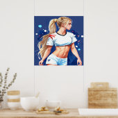 サッカーは世界を統一 ポスター (キッチン)