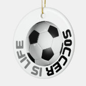サッカーは人生だ セラミックオーナメント (左)