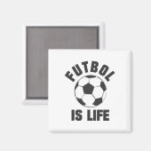 サッカーは人生 - サッカーウェア マグネット (正面/裏面)