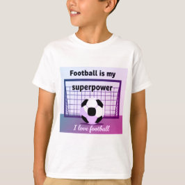 サッカーは僕のスーパーパワー キッズTシャツ Tシャツ