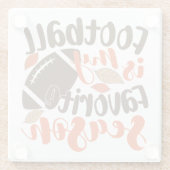 サッカーは私のお気に入りのセサオン ガラスコースター (裏面)