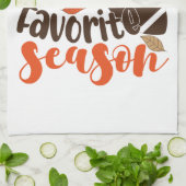 サッカーは私のお気に入りのセサオン キッチンタオル (折り畳み)