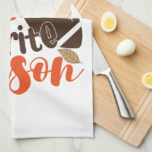 サッカーは私のお気に入りのセサオン キッチンタオル (四つ折り)