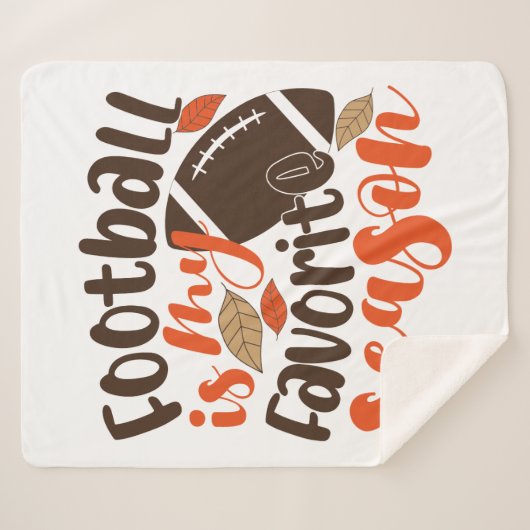 サッカーは私のお気に入りのセサオン シェルパブランケット (正面(横))