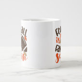 サッカーは私のお気に入りのセサオン ジャンボコーヒーマグカップ (正面)