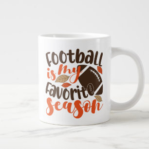 サッカーは私のお気に入りのセサオン ジャンボコーヒーマグカップ